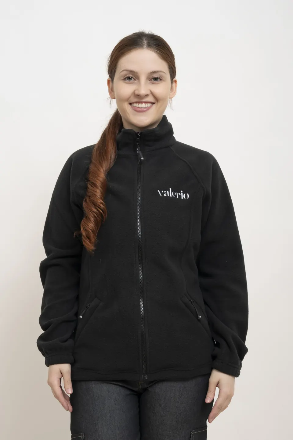 Campera polar negra