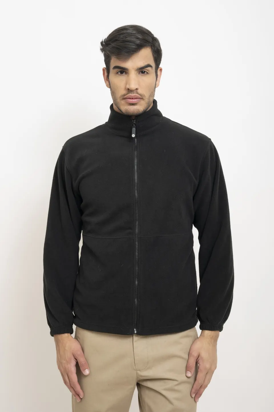 Campera polar negra