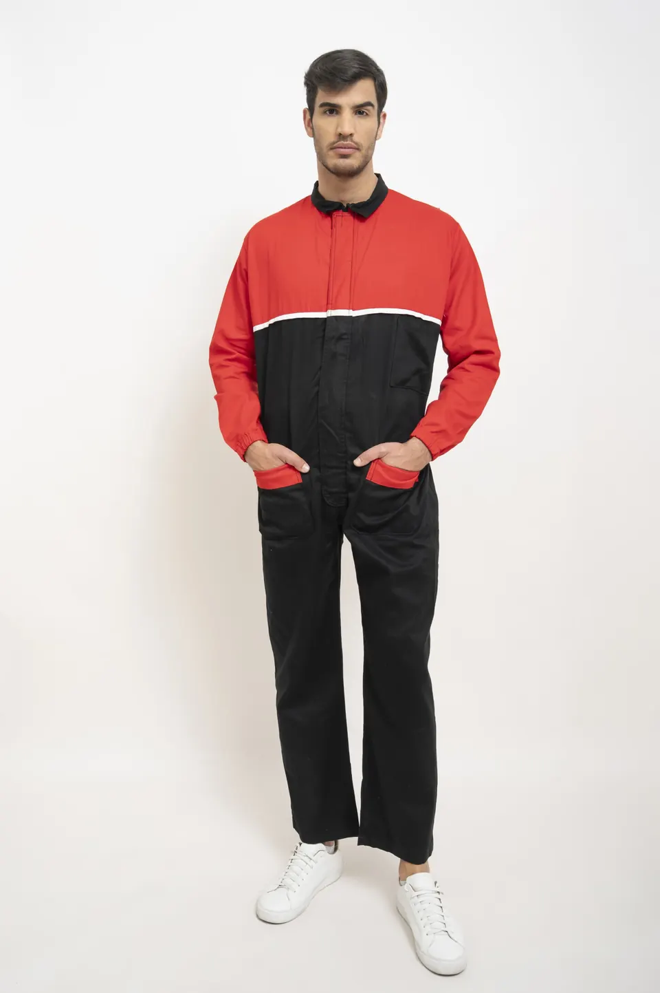 Mameluco rojo y negro