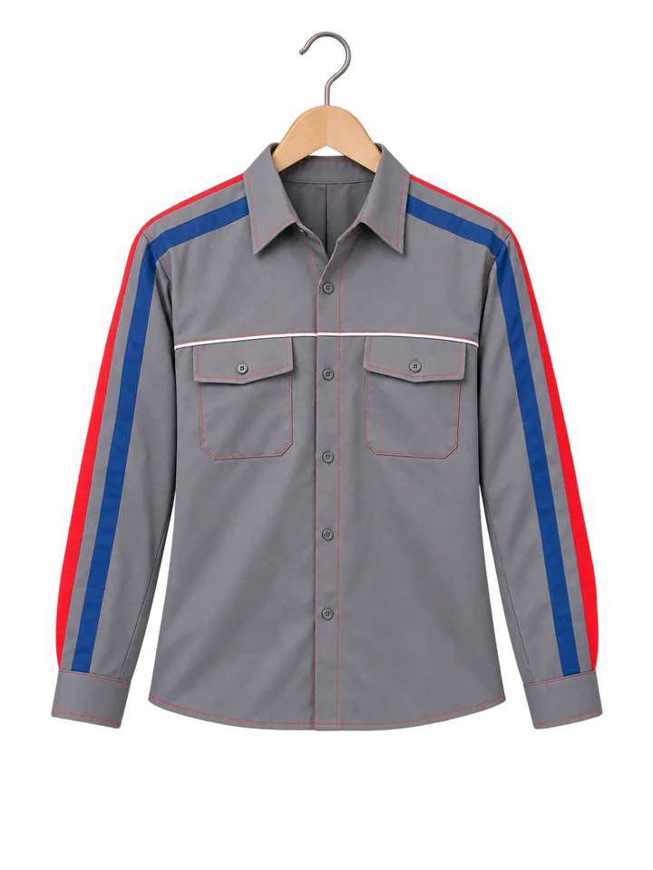 Uniforme de industria en percha